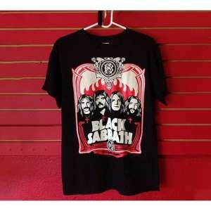 Black Sabbath Red Flame T Shirt